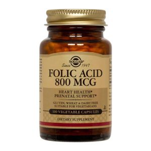 Folacin (Acid Folic) 800ug Solgar 100cps