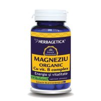 Magneziu Organic cu B-Complex Herbagetica 60cps