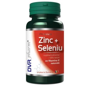 Zinc Seleniu cu Vitamina C Naturala DVR Pharm 60cps Care for You