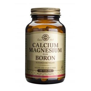 Calcium Magnesium Plus Boron (Calciu Magneziu si Bor) Solgar 100tb Care for You
